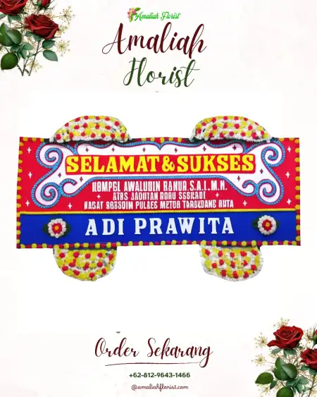 Papan Bunga Ucapan Selamat Cemara