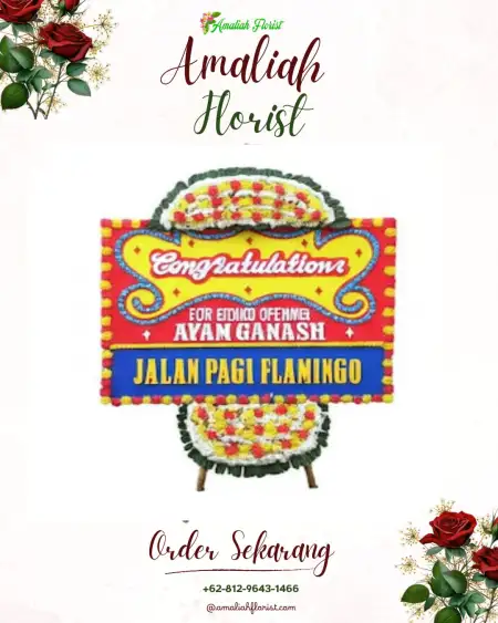 Sewa Papan Bunga Cemara